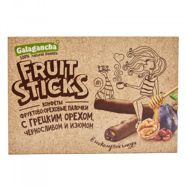 №2 Берестов КРАФТ Fruit Stiсks с черносливом и грецким орехом, 175г в Железногорске