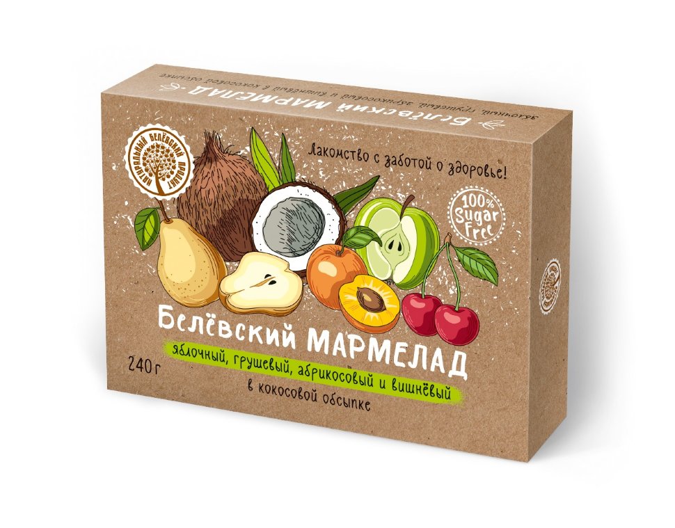  Мармелад белевский на фруктозе 240г  в Железногорске